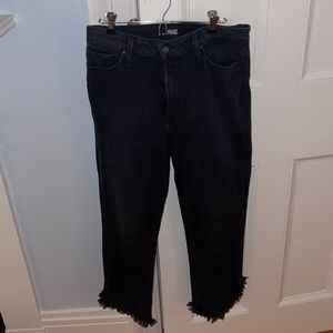 Cropped PAIGE black jeans